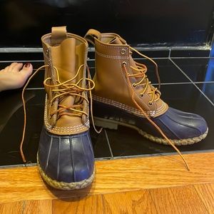 LL bean duck boots barely worn!